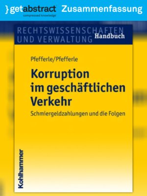 cover image of Korruption im geschäftlichen Verkehr (Zusammenfassung)